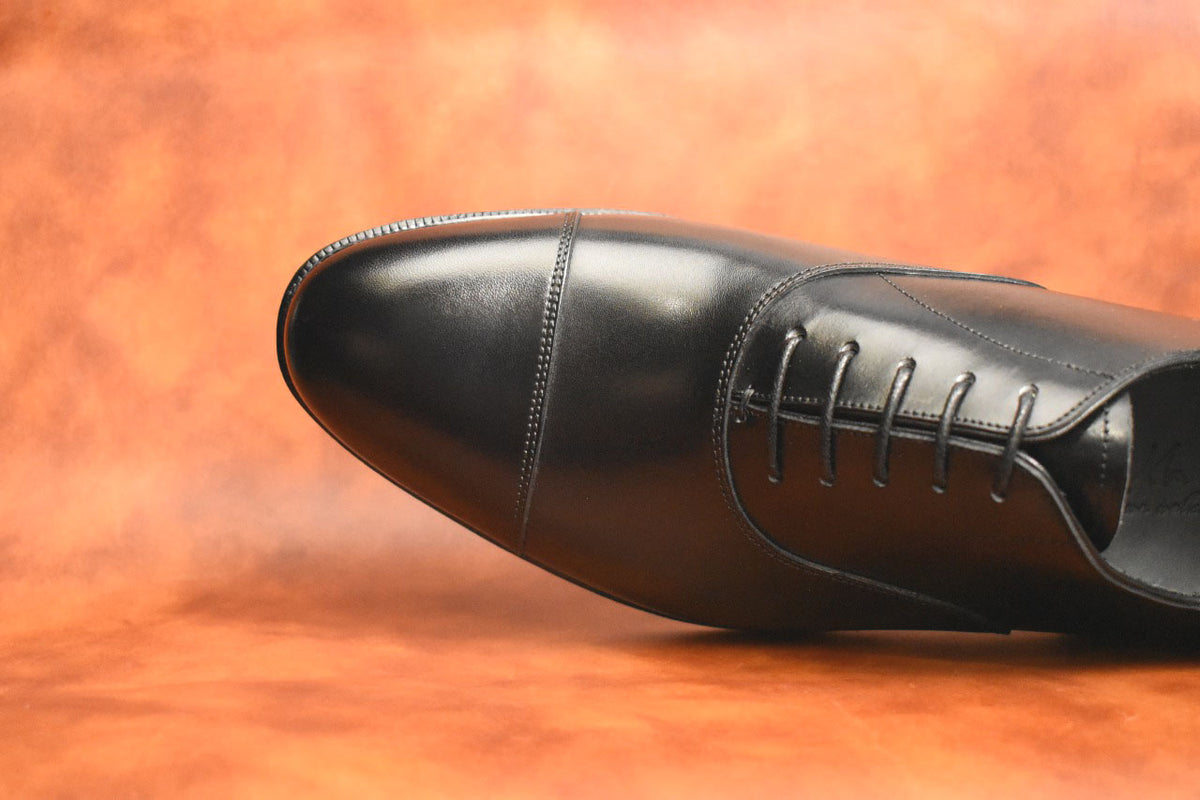 “RM115SⅡ” Cap toe, Black Dress Shoes, ILCEA SETANIL, Hand welted, US size 5 1/2 ~ 10