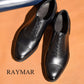 “Felix” Combination Adelaide, Black Dress Shoes, Horween Hatch Grain & Weinheimer Box calf, Hand welted, US size 5 1/2 ~ 11