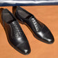 “Felix” Combination Adelaide, Black Dress Shoes, Horween Hatch Grain & Weinheimer Box calf, Hand welted, US size 5 1/2 ~ 11