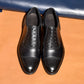 “Felix” Combination Adelaide, Black Dress Shoes, Horween Hatch Grain & Weinheimer Box calf, Hand welted, US size 5 1/2 ~ 11