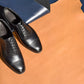 “Felix” Combination Adelaide, Black Dress Shoes, Horween Hatch Grain & Weinheimer Box calf, Hand welted, US size 5 1/2 ~ 11
