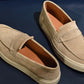 “Kelly” Coin Loafer, Beige Comfort Shoes, Vibram Cup Sole, US size 5 1/2 ~ 10