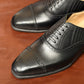 “Lantis” Combination Lazyman, Black Dress Shoes, Horween Hatch Grain & Weinheimer Box calf, J&F.J BAKER Oak Bark Outsole, Hand welted, US size 5 1/2 ~ 10