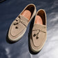 “Sirius” Tasseled Loafer, Beige Comfort Shoes, Vibram Cup Sole, US size 5 1/2 ~ 10