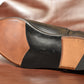 “Lantis” Combination Lazyman, Black Dress Shoes, Horween Hatch Grain & Weinheimer Box calf, J&F.J BAKER Oak Bark Outsole, Hand welted, US size 5 1/2 ~ 10