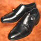 “RM1015D” Double Monk Strap, Black Dress Shoes, Annonay Vocalou, Hand welted, US size 5 1/2 ~ 10