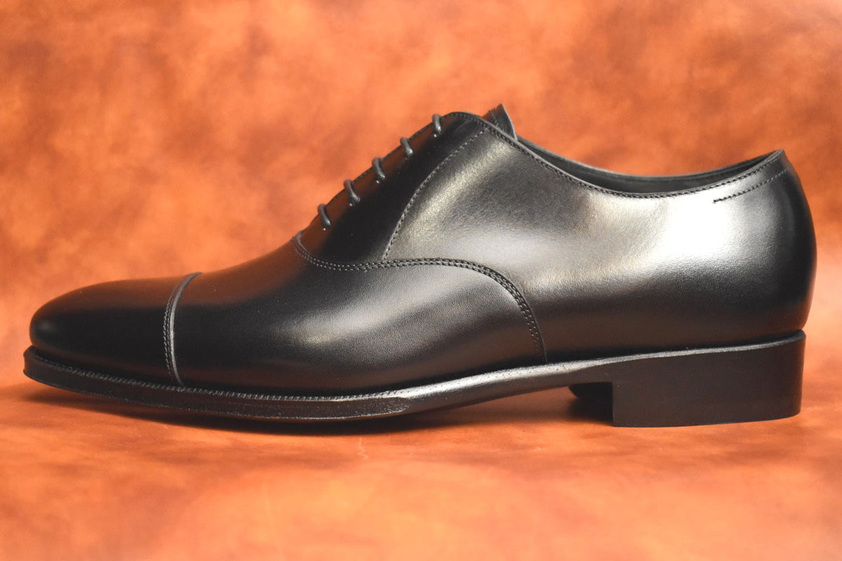 “RM115SⅡ” Cap toe, Black Dress Shoes, ILCEA SETANIL, Hand welted, US size 5 1/2 ~ 10