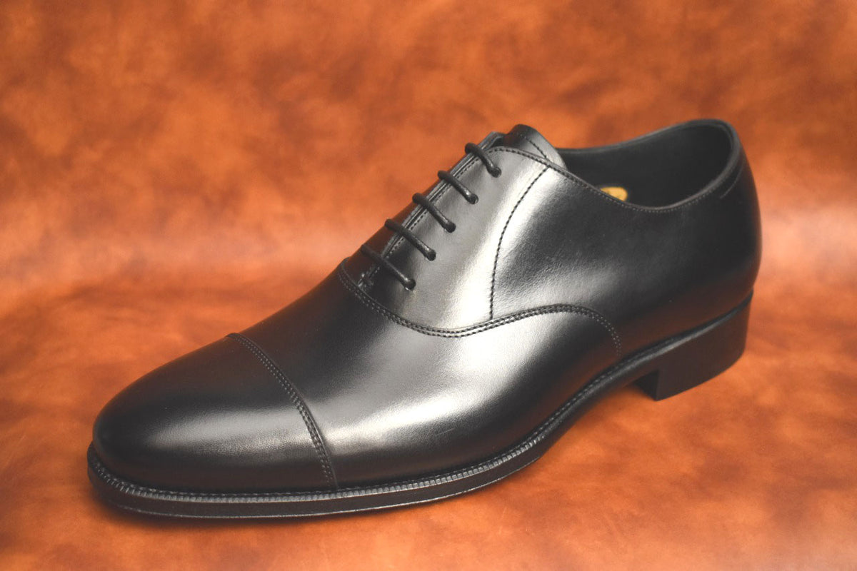 “RM115SⅡ” Cap toe, Black Dress Shoes, ILCEA SETANIL, Hand welted, US size 5 1/2 ~ 10