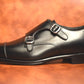 “RM1015D” Double Monk Strap, Black Dress Shoes, Annonay Vocalou, Hand welted, US size 5 1/2 ~ 10