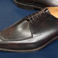 “Randall” Split Toe Derby, Dark Brown Dress Shoes, Zonta Museum Calf, Hand welted, US size 5 1/2 ~ 10