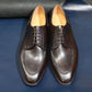 “Randall” Split Toe Derby, Dark Brown Dress Shoes, Zonta Museum Calf, Hand welted, US size 5 1/2 ~ 10
