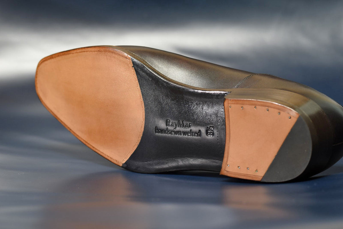 “Randall” Split Toe Derby, Dark Brown Dress Shoes, Zonta Museum Calf, Hand welted, US size 5 1/2 ~ 10