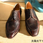 “Randall” Split Toe Derby, Dark Brown Dress Shoes, Zonta Museum Calf, Hand welted, US size 5 1/2 ~ 10