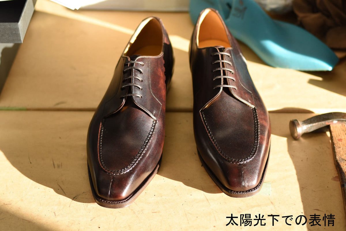 “Randall” Split Toe Derby, Dark Brown Dress Shoes, Zonta Museum Calf, Hand welted, US size 5 1/2 ~ 10