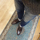 “Randall” Split Toe Derby, Dark Brown Dress Shoes, Zonta Museum Calf, Hand welted, US size 5 1/2 ~ 10