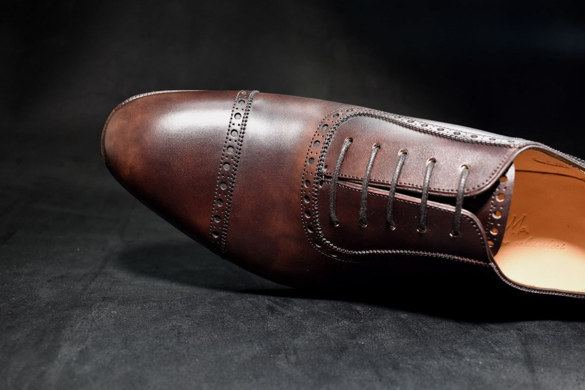 “Lily” Adelaide, Dark Brown Dress Shoes, Zonta Museum Calf, Hand welted, US size 5 1/2 ~ 10