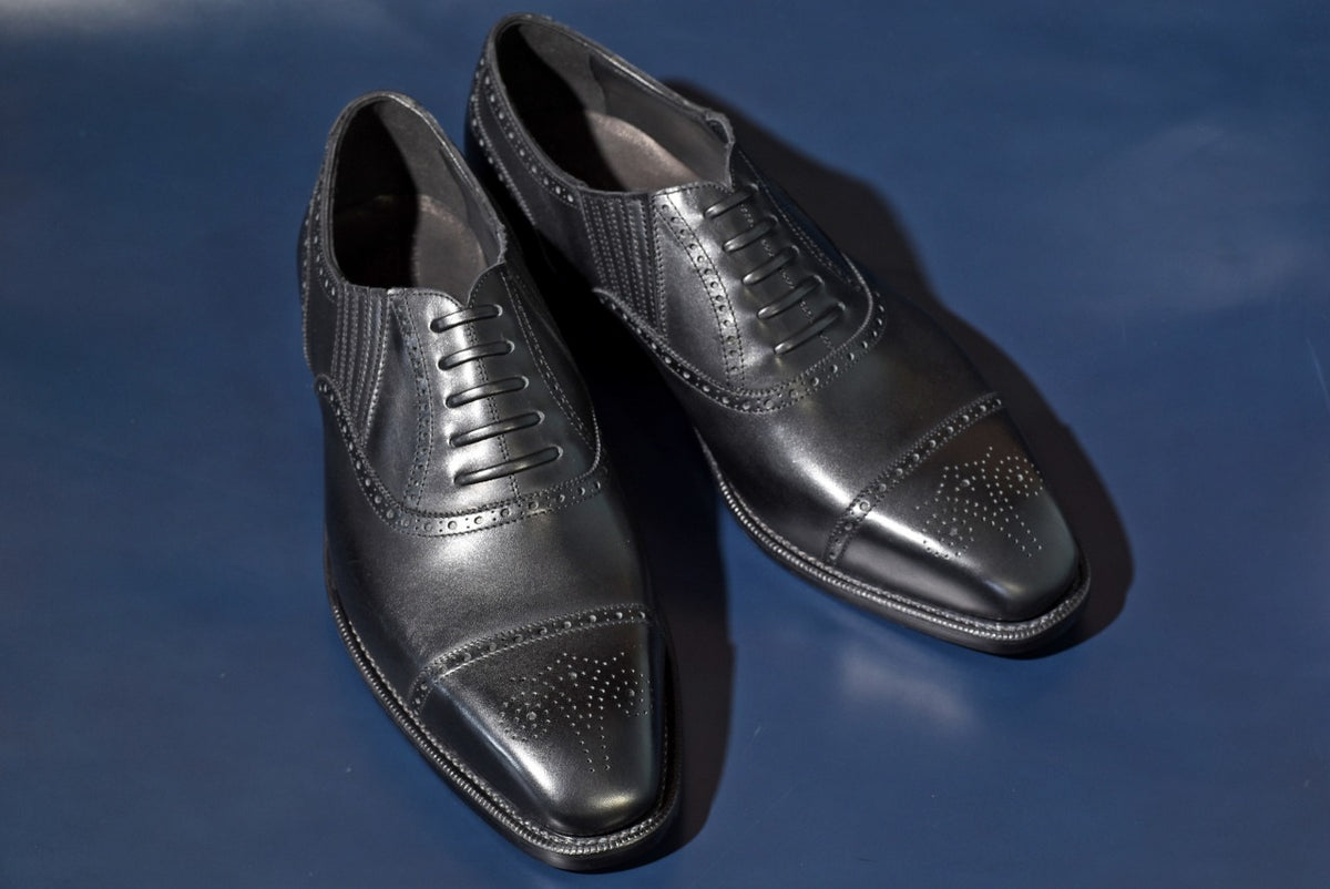 “James” Lazyman, Black Dress Shoes, Goodyear welted, US size 5 1/2 ~ 10