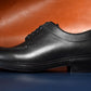 “Miles” Split Toe Derby, Black Dress Shoes, Horween Hatch Grain, Goodyear welted, US size 5 1/2 ~ 10