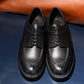 “Miles” Split Toe Derby, Black Dress Shoes, Horween Hatch Grain, Goodyear welted, US size 5 1/2 ~ 10