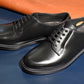 “OrsonⅡ” Plain Toe Derby, Black Dress Shoes, Double Sole, Goodyear welted, US size 5 1/2 ~ 10