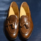 “Raffy” Tasseled Loafer, Brown Dress Shoes, Goodyear welted, US size 5 1/2 ~ 10