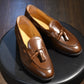 “Raffy” Tasseled Loafer, Brown Dress Shoes, Goodyear welted, US size 5 1/2 ~ 10