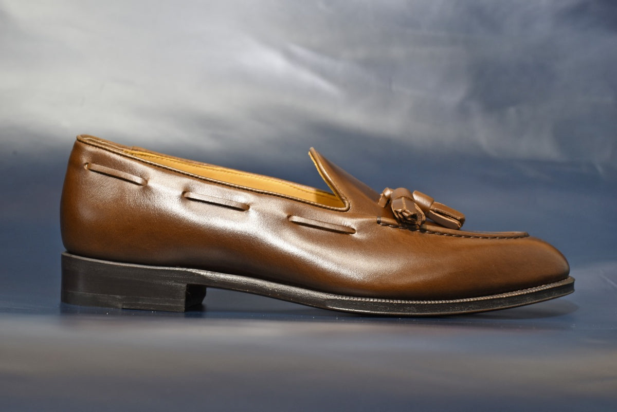 “Raffy” Tasseled Loafer, Brown Dress Shoes, Goodyear welted, US size 5 1/2 ~ 10