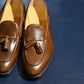 “Raffy” Tasseled Loafer, Brown Dress Shoes, Goodyear welted, US size 5 1/2 ~ 10