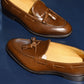 “Raffy” Tasseled Loafer, Brown Dress Shoes, Goodyear welted, US size 5 1/2 ~ 10