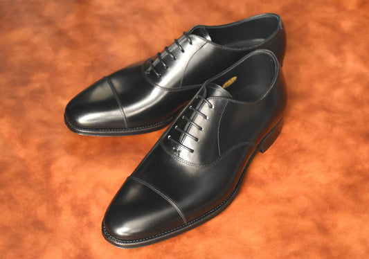 “RM115SⅡ” Cap toe, Black Dress Shoes, ILCEA SETANIL, Hand welted, US size 5 1/2 ~ 10